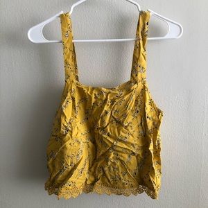 Yellow Cropped Tank